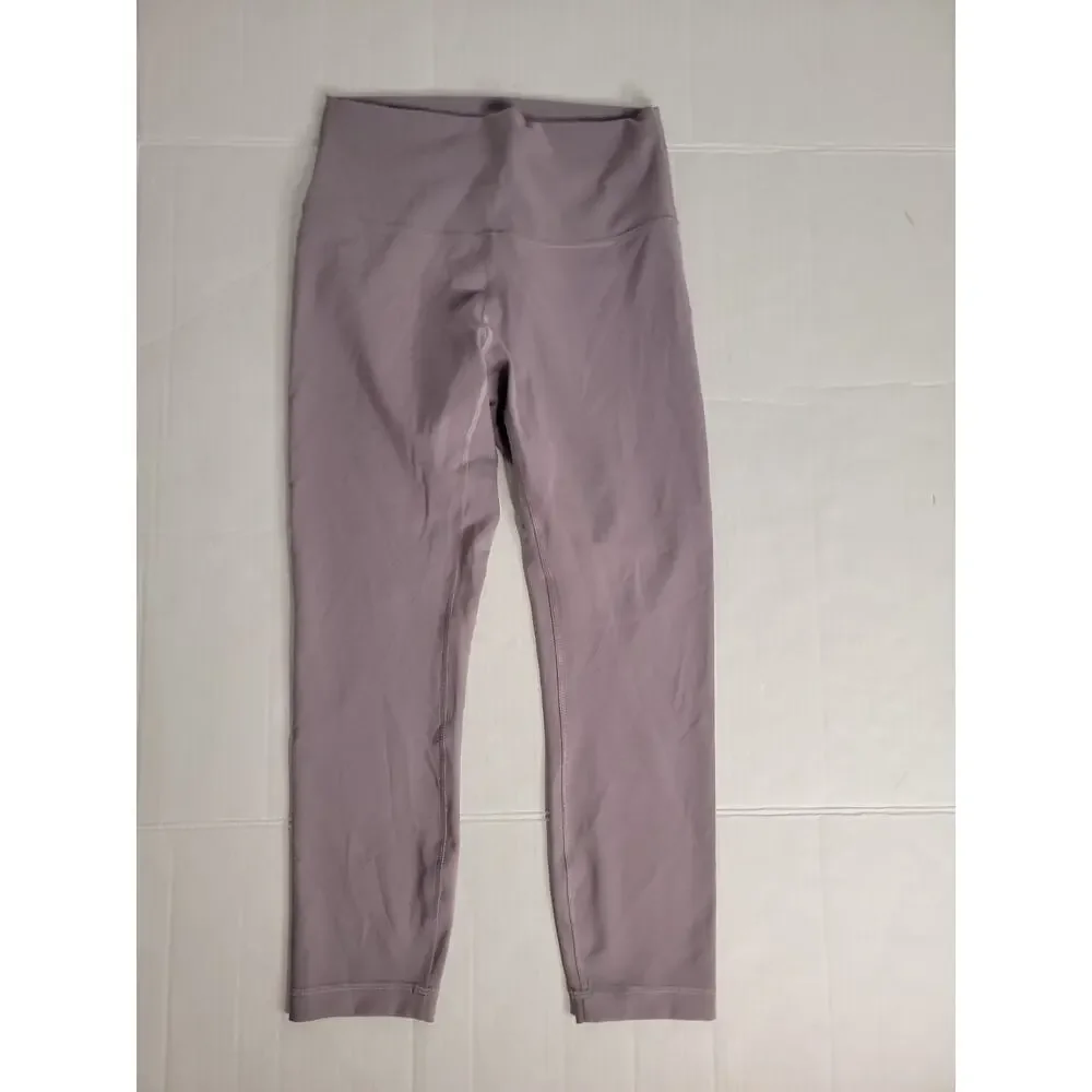 Lululemon Leggings Sz 8 Wunder Train High-Rise Crop Lavender 23